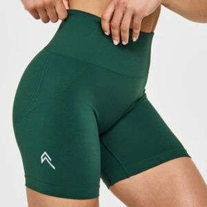 Oner Active High-Waist Dark Green Athletic Bike Shorts